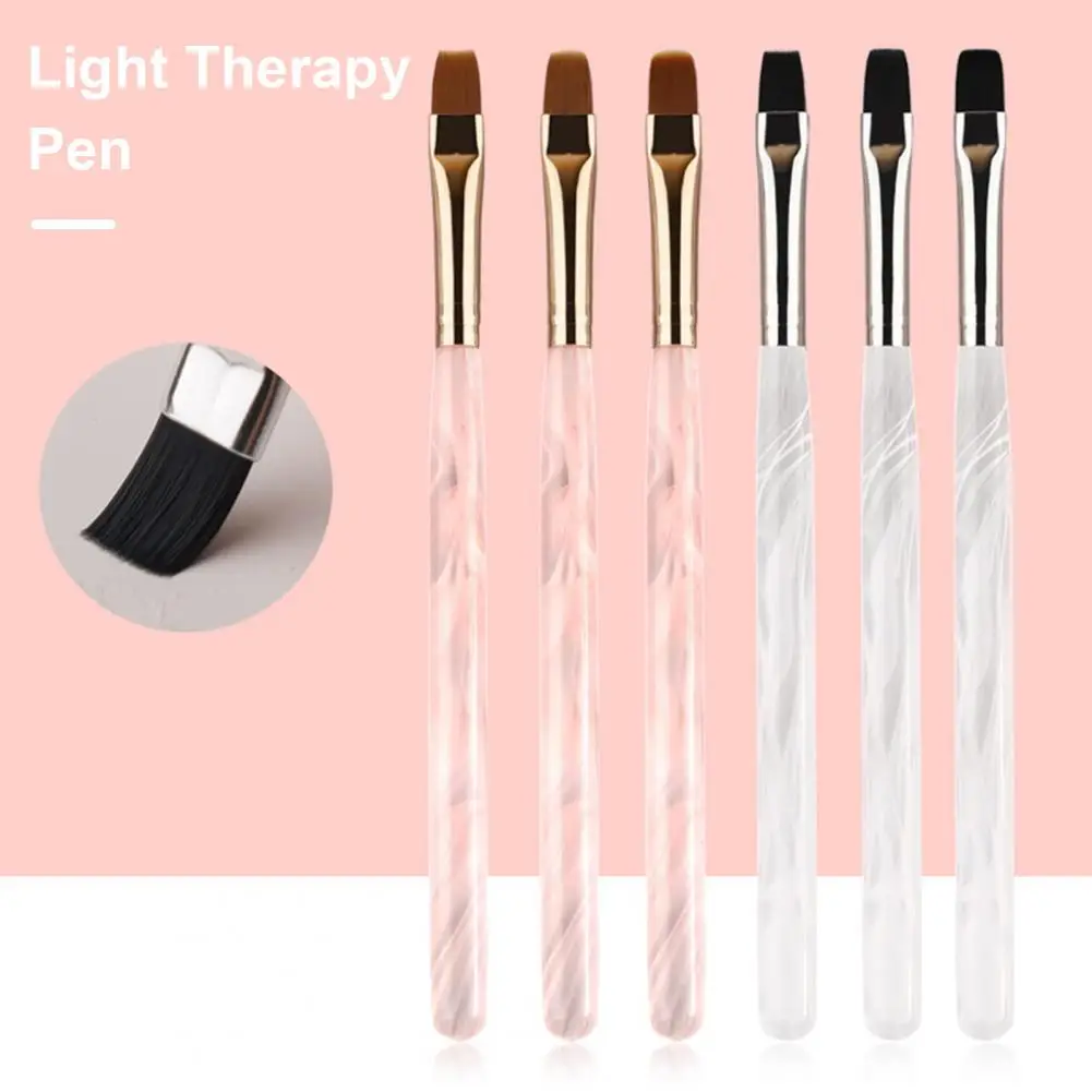 Pennello applicatore per colla per unghie Set di strumenti professionali per Nail Art per l'estensione della polvere acrilica 3d Carving Light per fai da te per unghie