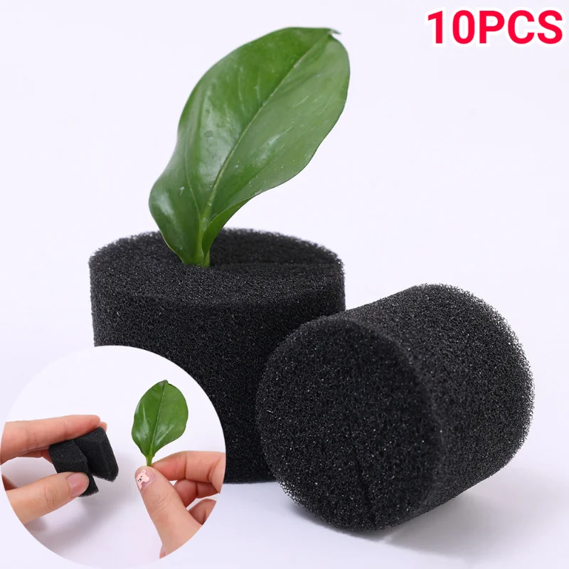 10pcs Seedling Sponge Soilless Hydroponic Garden Vegetables Nursery Pot Seed Tray Planting Seedlings Germination Grow Aquaponics