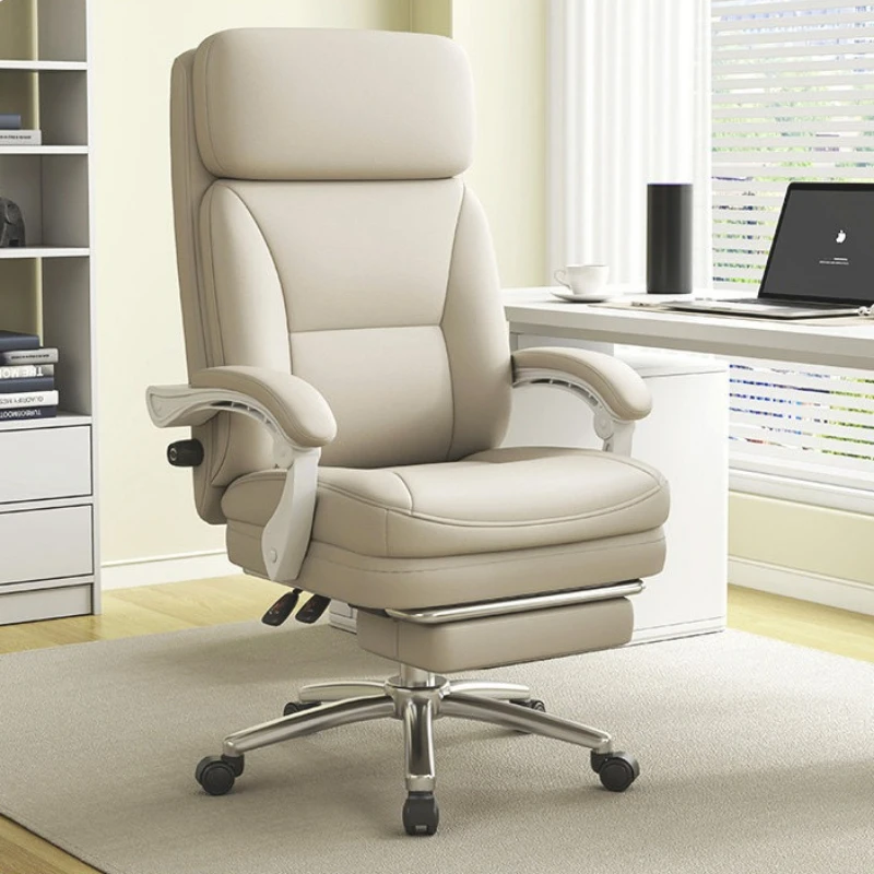 

Leather ergonomic Boss Chair simple multifunctional movable comfortable armchair Reclining sedia da ufficio office furniture