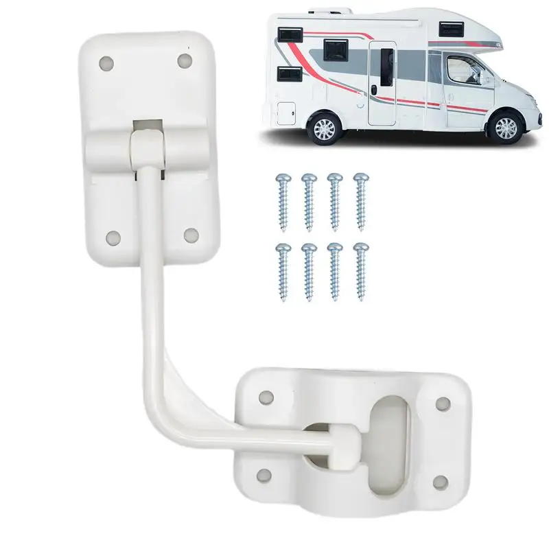 

RV Door Latch Hook Door Stop Catch Hook Enhanced Security Entrance Latch Hardware For RV Caravan Trailer And Truck