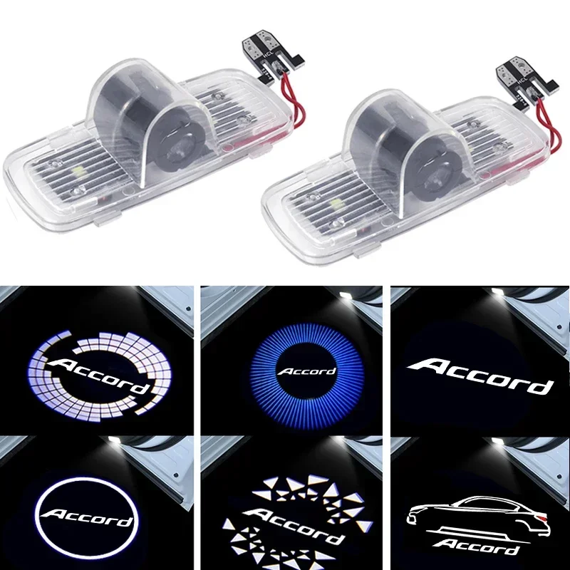 

2Pcs LED Car Door Welcome Logo Light Ghost Shadow Projector Lamp for Honda Accord 2004-2013 2005 2006 2007 2008 2012 Accessories