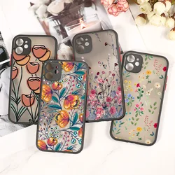 Matte Hard Phone Case For iPhone 15 Pro Max 11 12 13 14 Pro Max 15 Plus X XR XS Max 12 13 Mini Clear Shockproof Cases Funda Capa