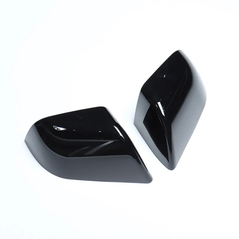 

For Tesla 2021-2024 Model Y Rear View Mirror Shell Replacement Cover Rearview Mirror Caps Replace Part Bright Black