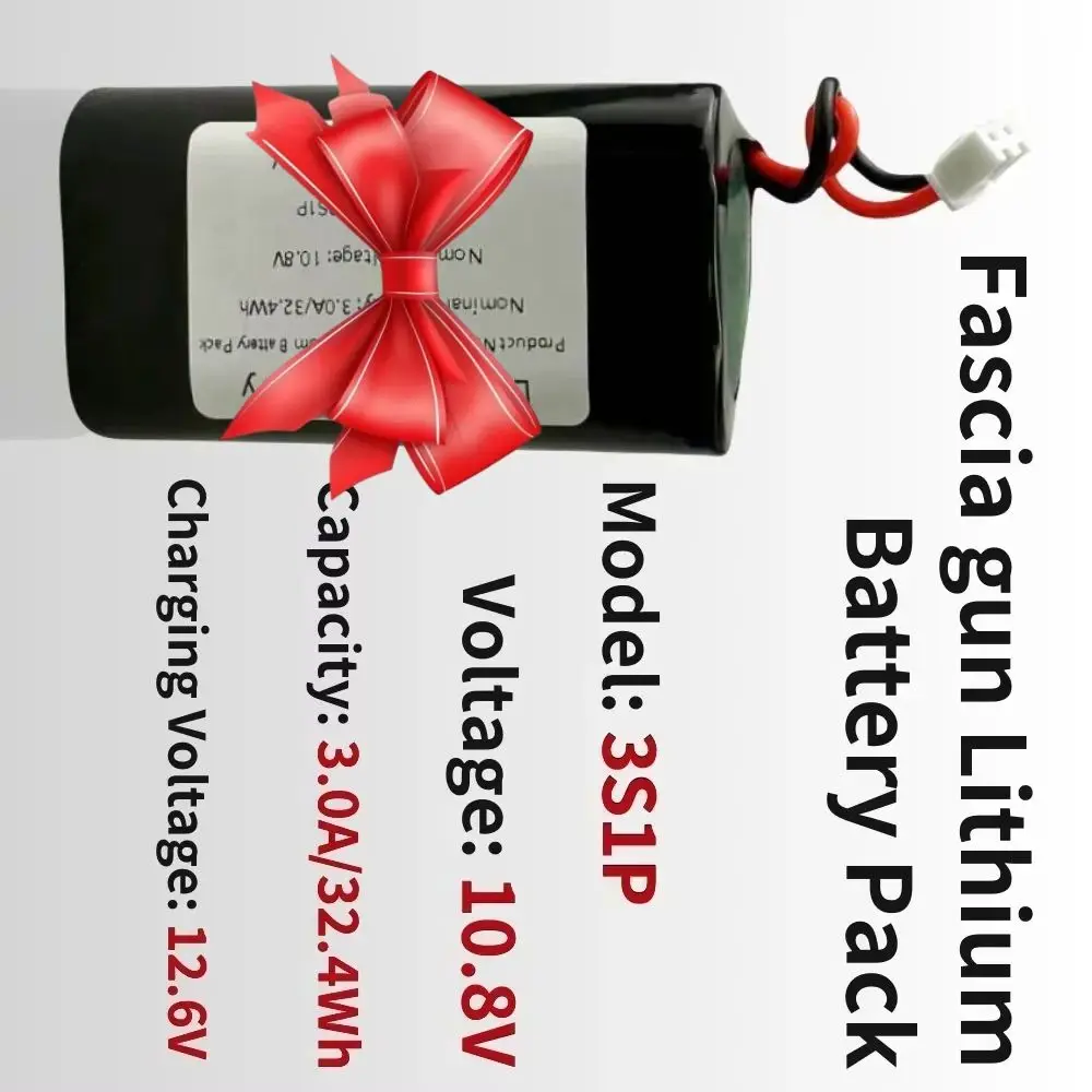

For Massage Gun Fascia Machine Special Tool Batterys 18650 Lithium-Ion 3S1P Battery Pack 10.8V 3000mAh Rechargeable Battery