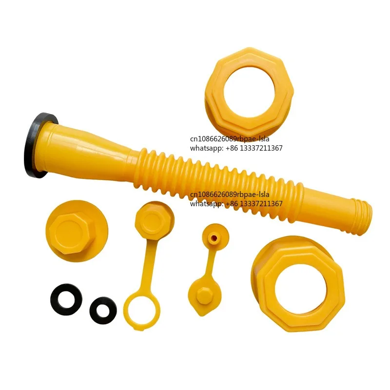 No-Spill Can Nozzle  Can Spout Replacement Flexible Pour Nozzle for Most 1/2/5/10 Gal Oil Cans