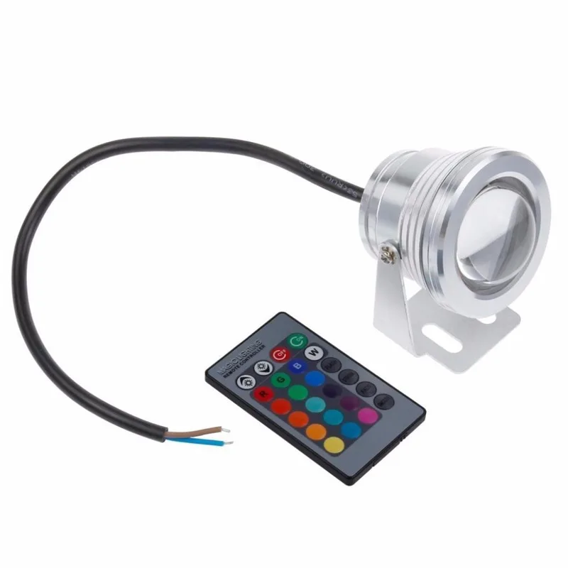 10W 12V RGB White/Warm White LED Underwater Spot Light IP67 Waterproof Pond Aquarium night Lamps