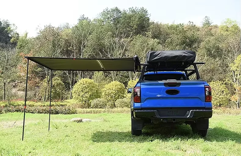 4x4 Offroad Double-Layer Extended Type Waterproof Aluminum Alloy One Bedroom Car Side Awning Van/Truck/Camper NP300 Locking
