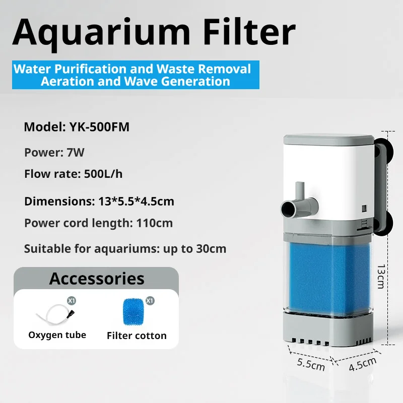 Onderwater aquariumfilterpomp 220v–240v, waterpomp in de tank, golfgenerator, beluchter, luchtpomp