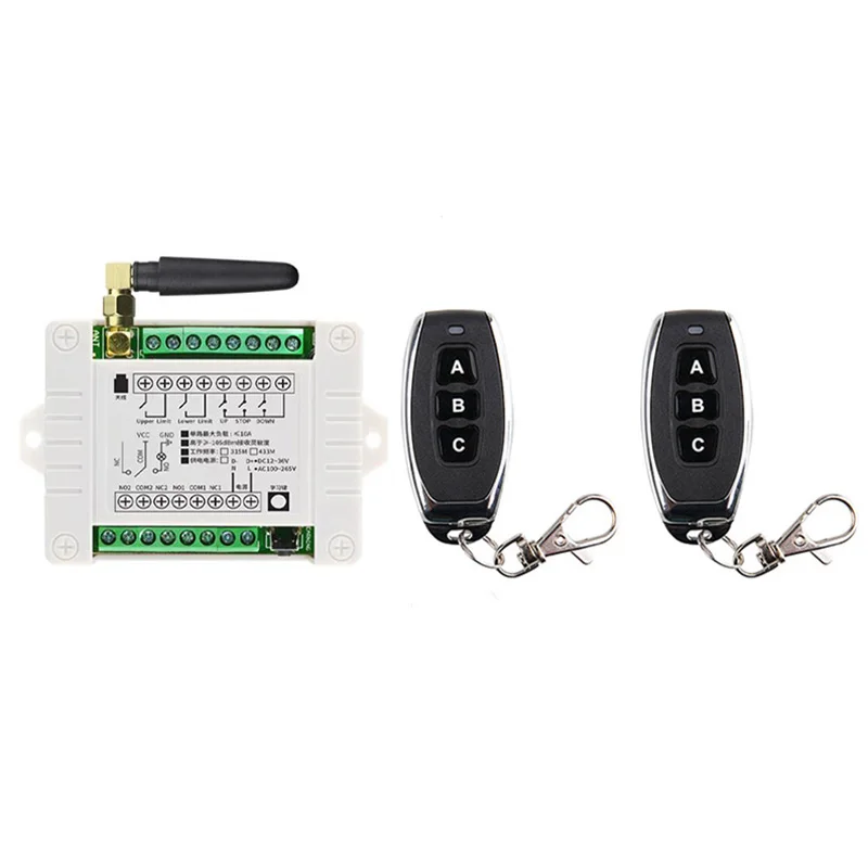 DC12V 24V 36V 2CH Relay multifunctional Module Receiver EV1527 Wireless Remote Control 433 Mhz Remote Switch for DC Motor DIY