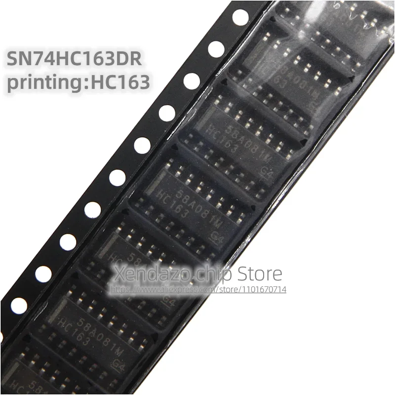 10pcs/lot SN74HC163DR SN74HC163 Silk screen printing HC163 SOP-16 package Original genuine Logic chip
