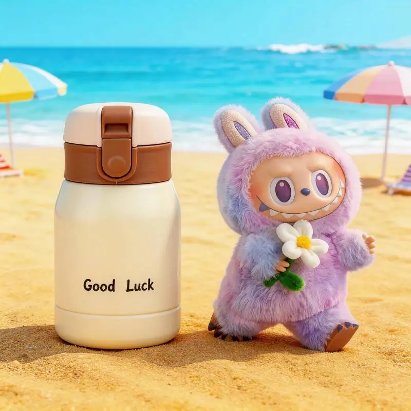 

POP MART THE MONSTERS Серия Forward High Energy: Функциональная термобутылка LABUBU, многофункциональная вакуумная кружка для всех напитков