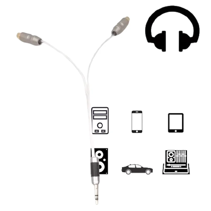 

Carbon Fiber Reinforced Y-Split Interconnect: Odin Series 3.5mm Male to Dual RCA Female Audiophile-Grade Lead (1.2M)​