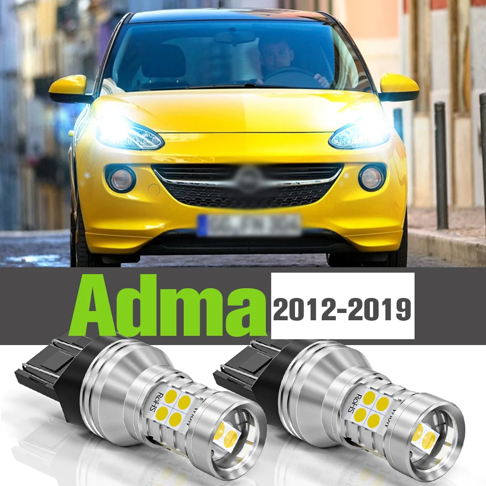 

2x LED Daytime Running Light DRL Accessories Lamp For Opel Adma 2012-2019 2013 2014 2015 2016 2017 2018