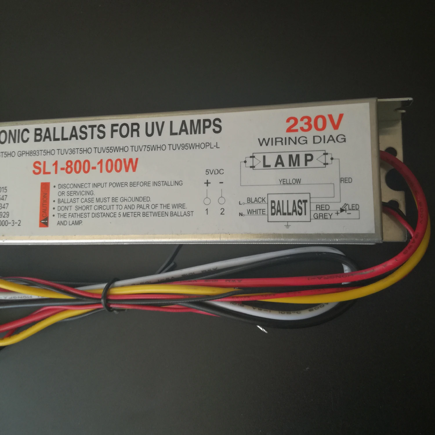 

SL1-800-100W 55-95W 230V UV Lamps Electronic Ballasts for Water Treatment Air Purification and Waste Gas Treatment