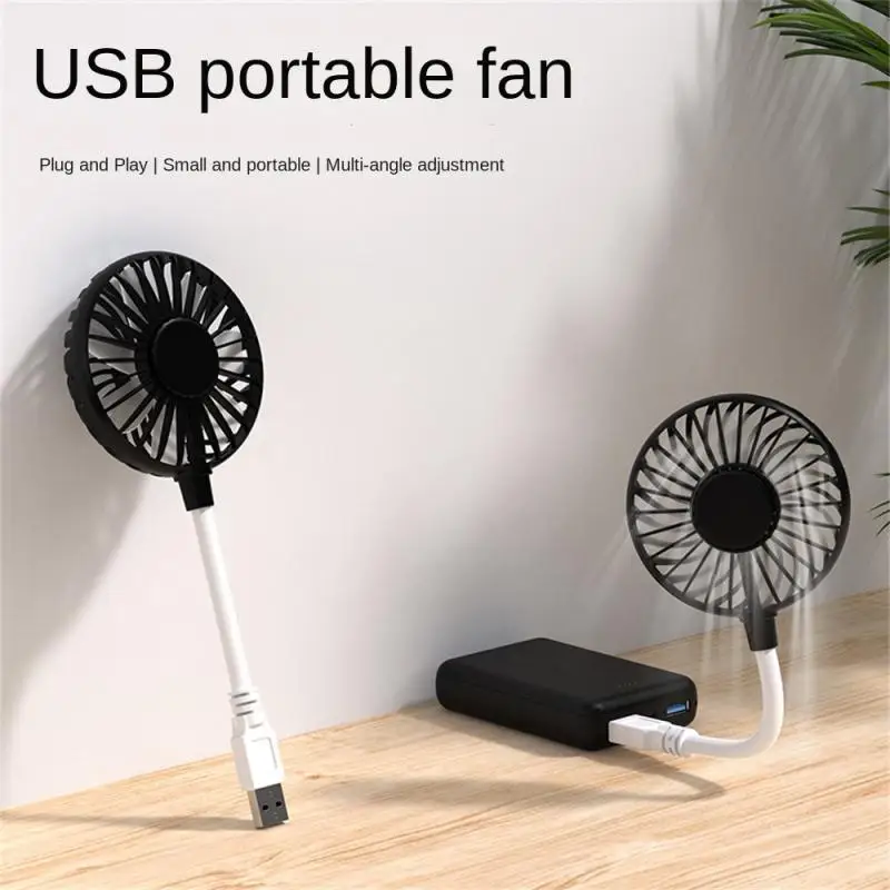 Small Fan Folding Charging USB Mini Fan Silent Office Table Small Fan Cooler Summer Portable Fan USB Rechargeable