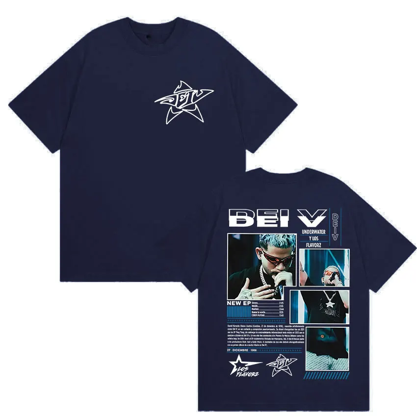 Rapper Dei V Unterwasseralbum Merch 2025 T-Shirt Herrenbekleidung Hochwertiges Mode-T-Shirt Hip Hop Übergroße Baumwoll-T-Shirts – Detail 7