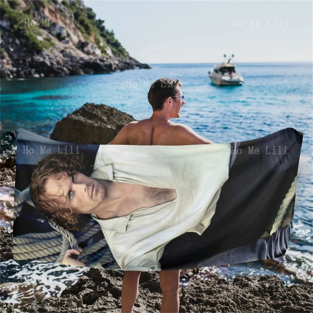 Sam Heughan Beach Towel Camping Summer Birthday Gifts Mothers Fathers Day Quick Drying Towel