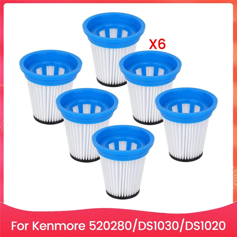 

ABVJ-6 шт. набор картриджей для вакуумного фильтра для Kenmore 520280 DS1030 DS1020, аксессуары для пылесоса, запасные части