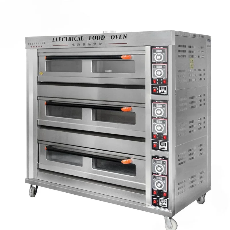 

Good Quality Commercial Bread Machine Electric Pizza Oven For 380 V Electric Deck Oven for bakeries