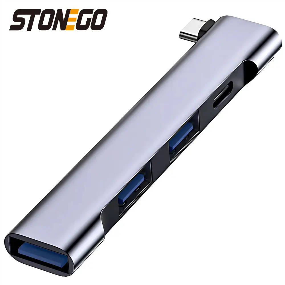 STONEGO USB Type C Expansion Dock 4-in-1 Port Hub 3.0 Hub Splitter 60W Fast Charging for Laptops