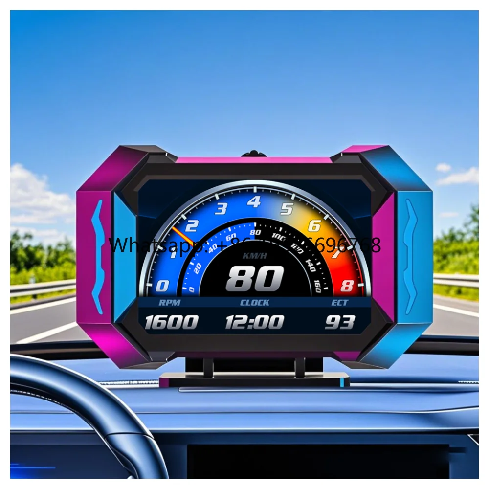 

Digital Racing Gauge Head up Display Speedometer Hud Speed Display Smart Gauge Car Diagnostic Tool P25