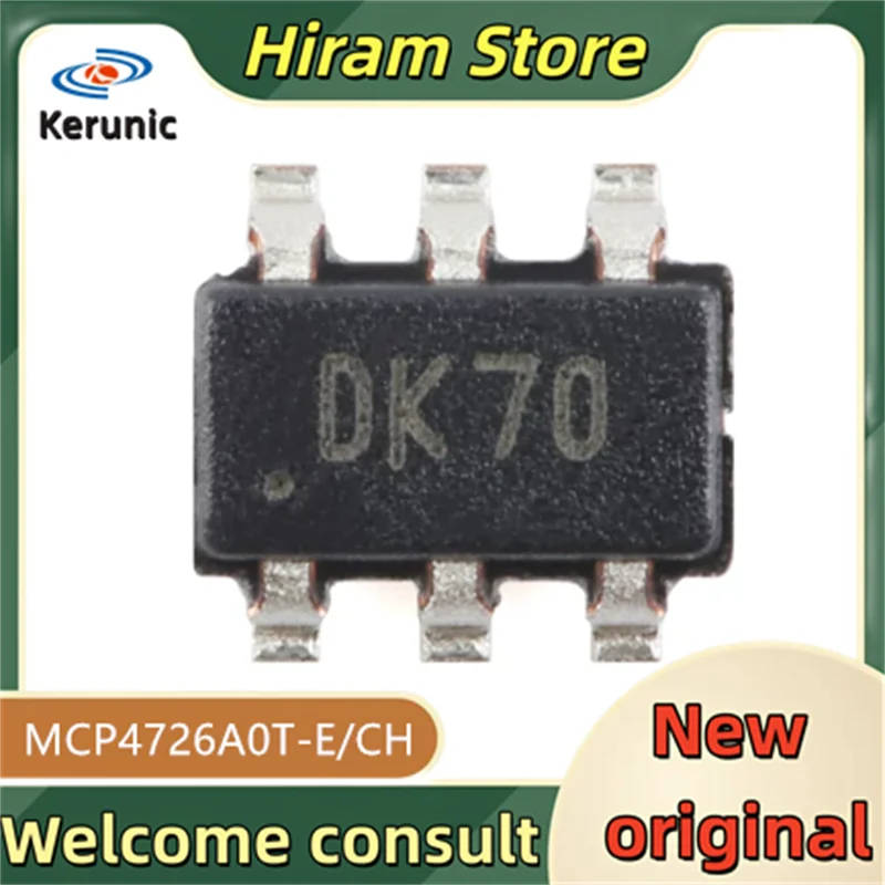 5PCS DK70 New and Original MCP4726A0T-E/CH MCP4726A0T-E MCP4726A0T MCP4726A
