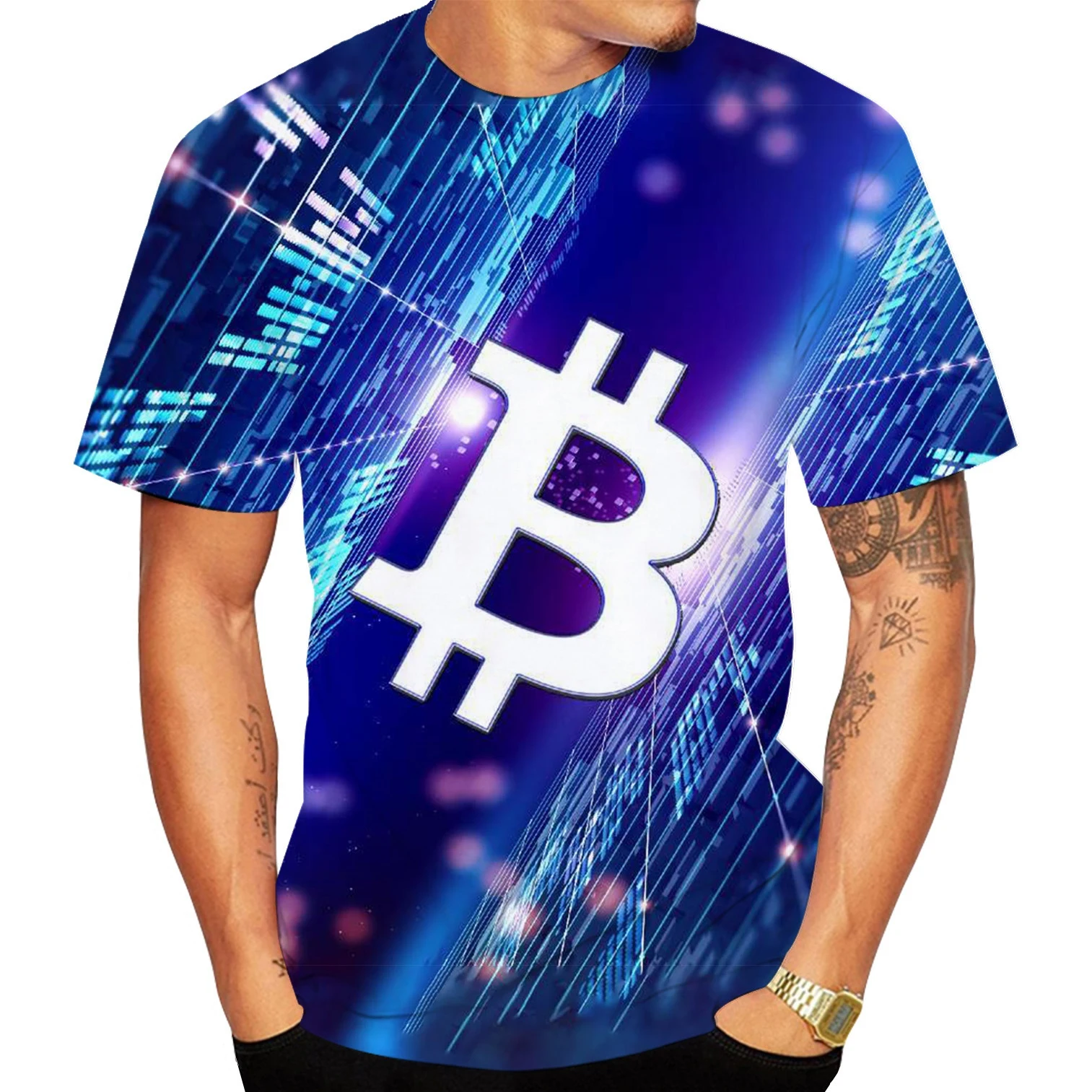 Newest BTC Bitcoin 3D Print T-shirt Men/Women Funny Short Sleeved Tees Cool Summer Men Women Kids T Shirt Pullover Tops 100-6XL