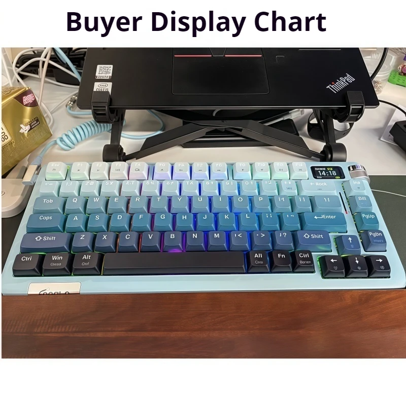 Wireless Mechanical Keyboard Rgb Light Effect Supports Hot Swappable Long Lasting Battery Life Tablet Laptop Gaming Keyboard