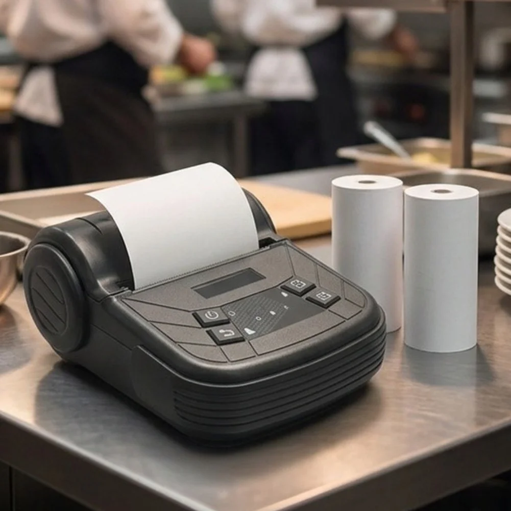 Mobile Thermal Printer for Supermarkets and Vendors Supports Continuous Receipt Output Without Wired Connection