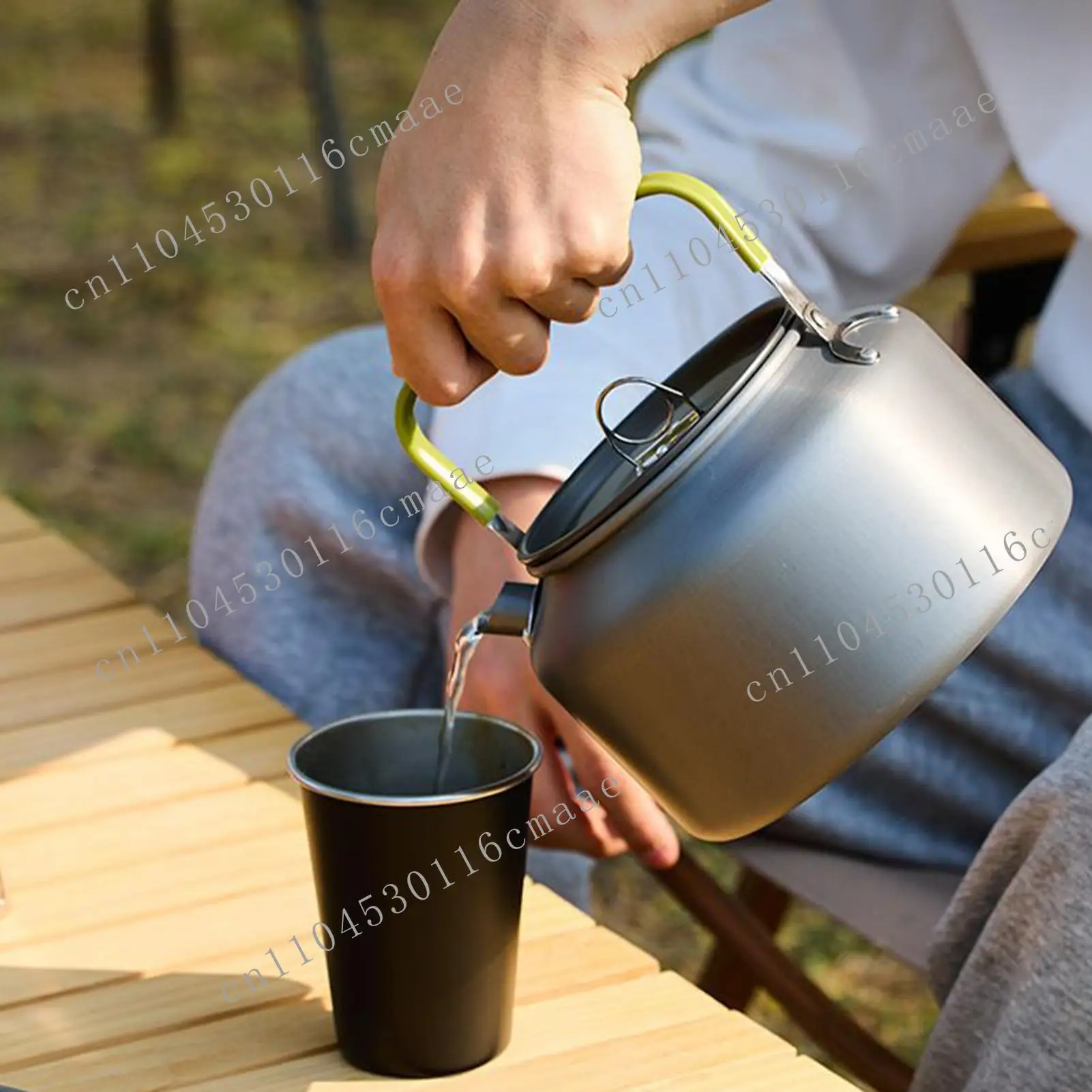 

New Aluminum Kettle, Portable and Ultra Light Hiking Kettle, Coffee Pot, Teapot, Multifunctional Cookware