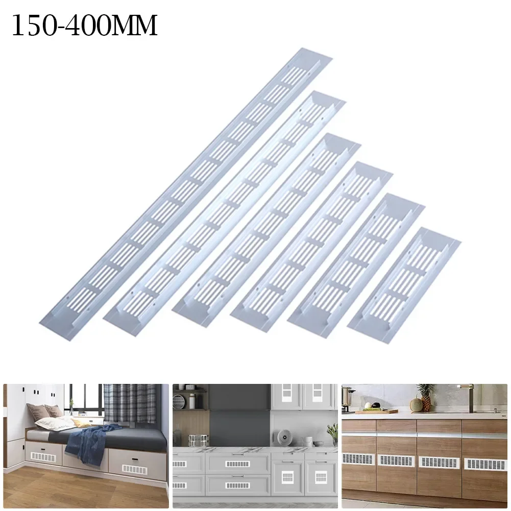 

50mm Aluminium Rectangular Cabinet Wardrobe Air Vent Grille Ventilation-Cover Wardrobe Ventilation Grille Vents Furniture Parts