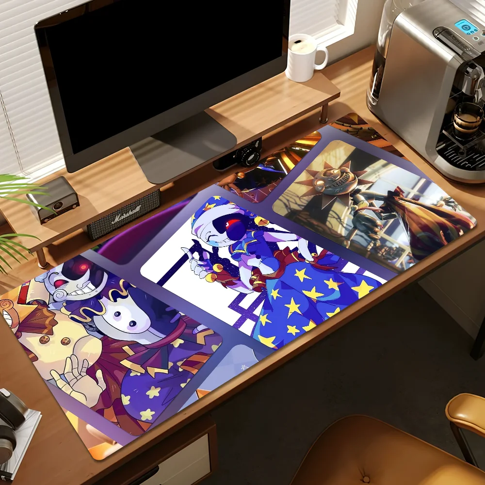 Sundrop und Moondrop Fnaf für PC, große Mauspads, Schreibtisch-Gaming-Mauspad, genähte Kanten, verlängerte Basis
