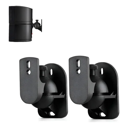 Soportes de altavoz ajustables para montaje en pared, giratorios e inclinables para posicionamiento de sonido para cine en casa, sistemas de estantería, altavoces para barcos, 2 uds.