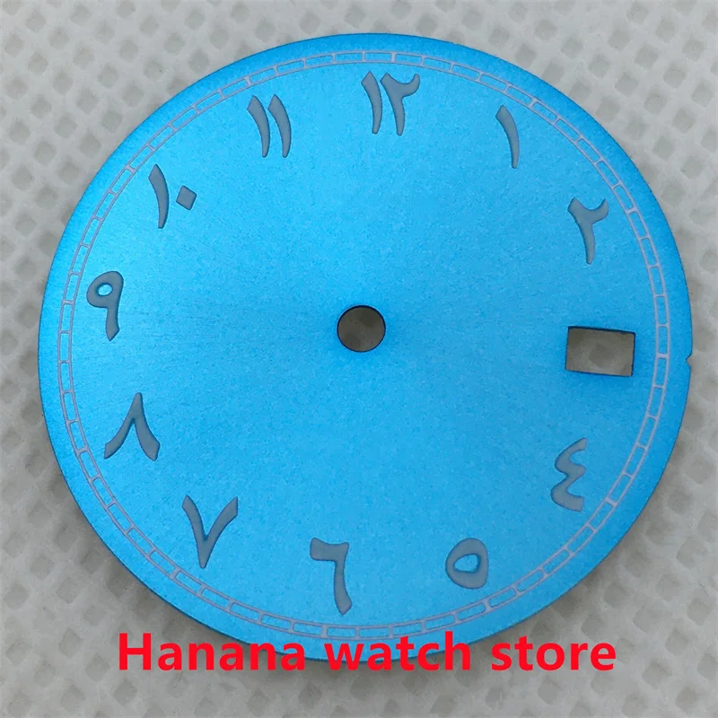 29mm dial black/blue/green/pink/purple watch dial Roman index suitable for NH35 NH36 movement watch accessories