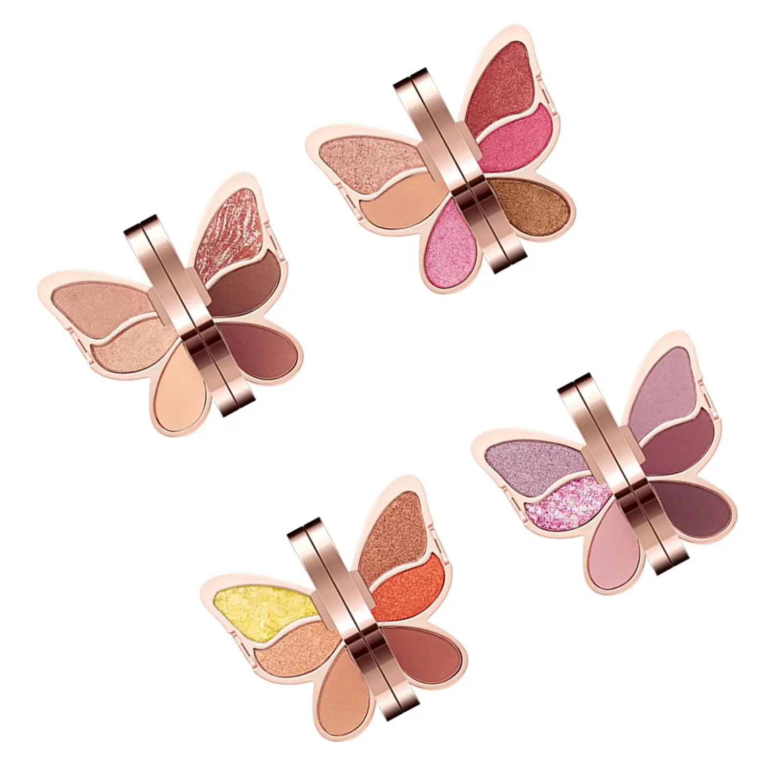 Portable 6 Color Butterfly Eyeshadow Palette Shimmer Matte for Mother Wife