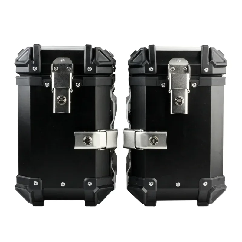 Universal 38L Motorcycle Side Luggage Boxes Case Tool Box Saddlebag Storage Saddle Bag Universal For BMW KTM Suzuki  Benelli