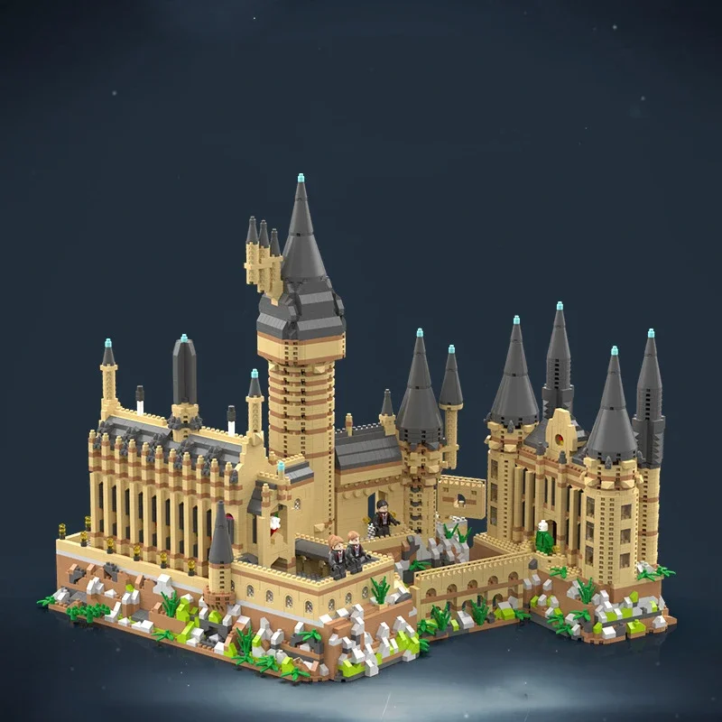 Blocs de construction Harry Potter château de Poudlard Moive monde magique bricolage modèle d'assemblage Mini briques Figure jouets pour cadeau de noël