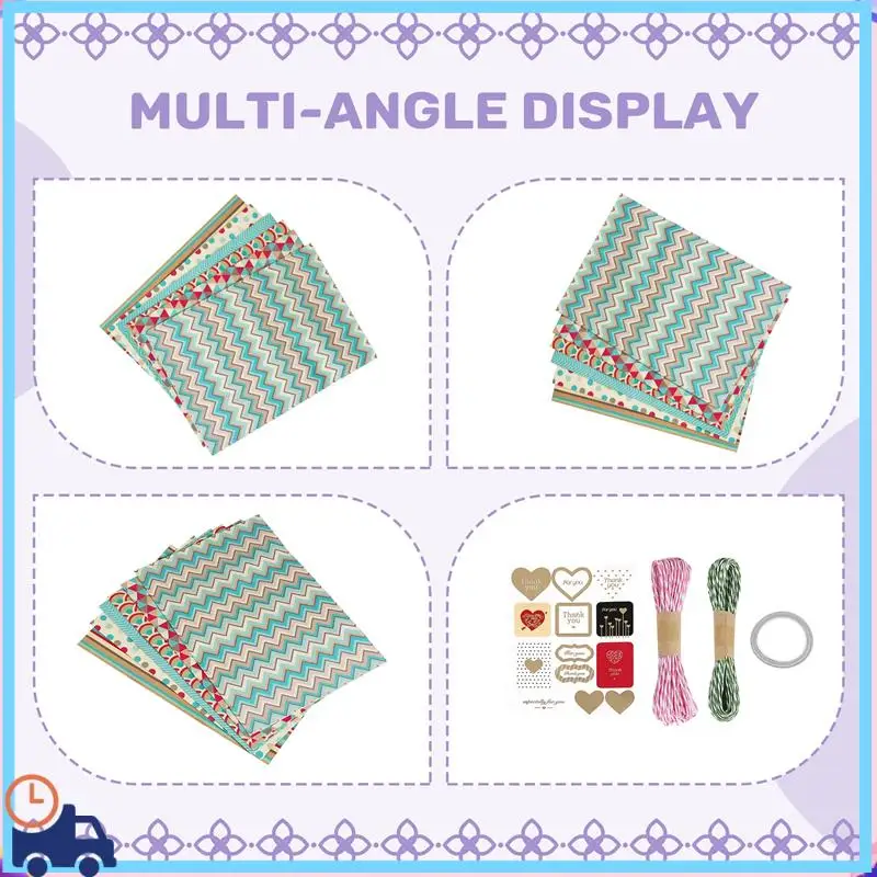 Latest Wrapping Paper Sheets,For Christmas Birthday Party Wrapping Paper Set 6 Pcs Gift Wrap Papers,Present Gift Wrapping Paper