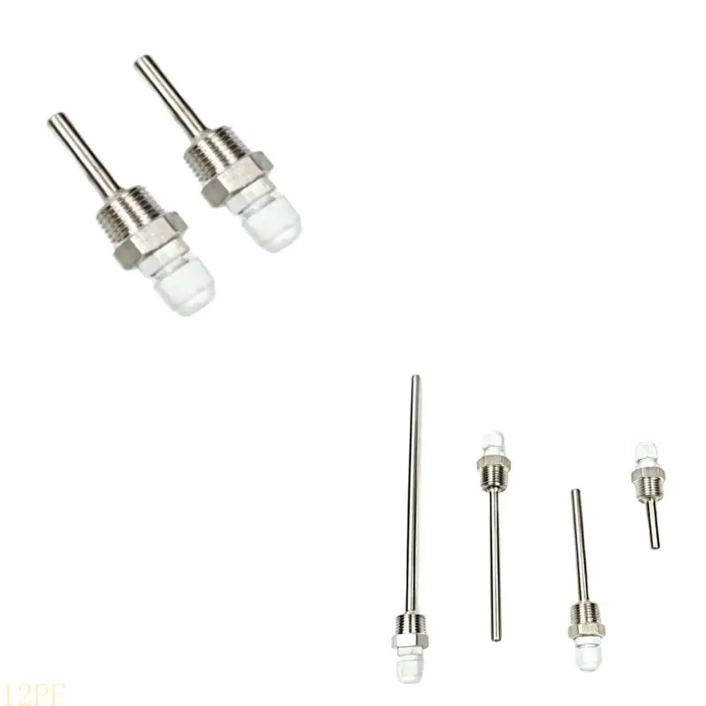 12PF Temperature Sensors 1/2in Thread Immersions Sleeve Stainless Shell Blind Tube