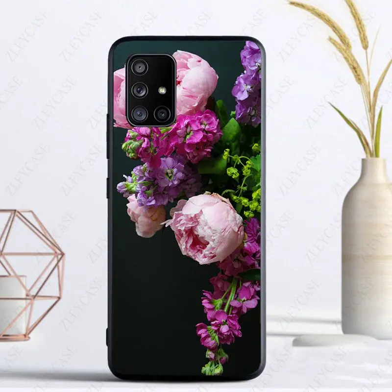 Pink Peonies flower Phone Cover For samsung Galaxy A14 A53 A13 A12 A30S A40 A22 A23 A32 A34 A50 A51 A52 A54 A70 A71 A73 5G cases