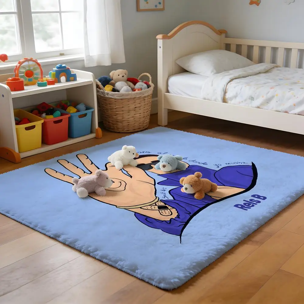 

Floor Mat Soft Flannel Rug Non-Slip Absorbent Mat for Bathroom Bedroom Home Decor Friends Welcome