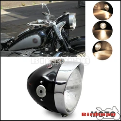 For BMW K750 DB DS DBK KS KS750 MW/M1/M1M/M1S/M72 Retro Custom Motorcycle Headlight Visor Head Lamp Front Running Lighting 12V