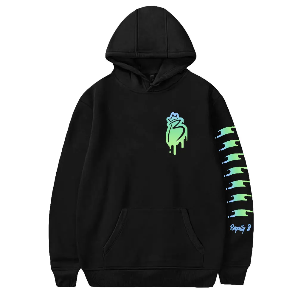 BriannaPlayz Merch Groen Gedimde Hoodie Unisex Lange Mouw Heren Dames Sweatshirt Met Capuchon Sociale Media Ster Jeugdige Kleding