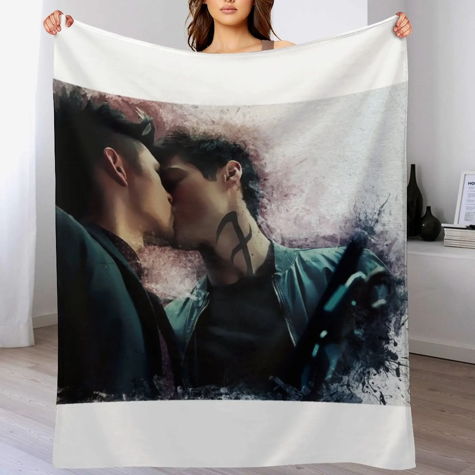 

Malec Aku Kamu Tape Throw Blanket Long Lasting Soft Plush Blanket for Daily Use