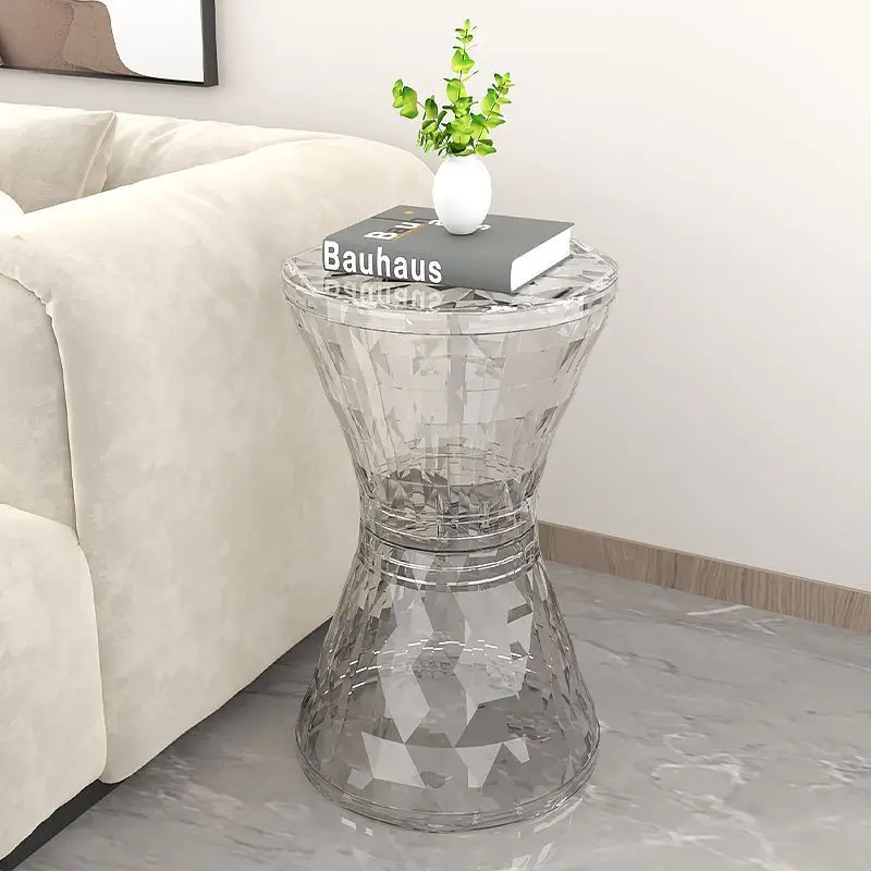 Acrylic Coffee Table Multifunctional Center Table Modern Stool with Storage Space Transparent Table Living Room Home Furniture