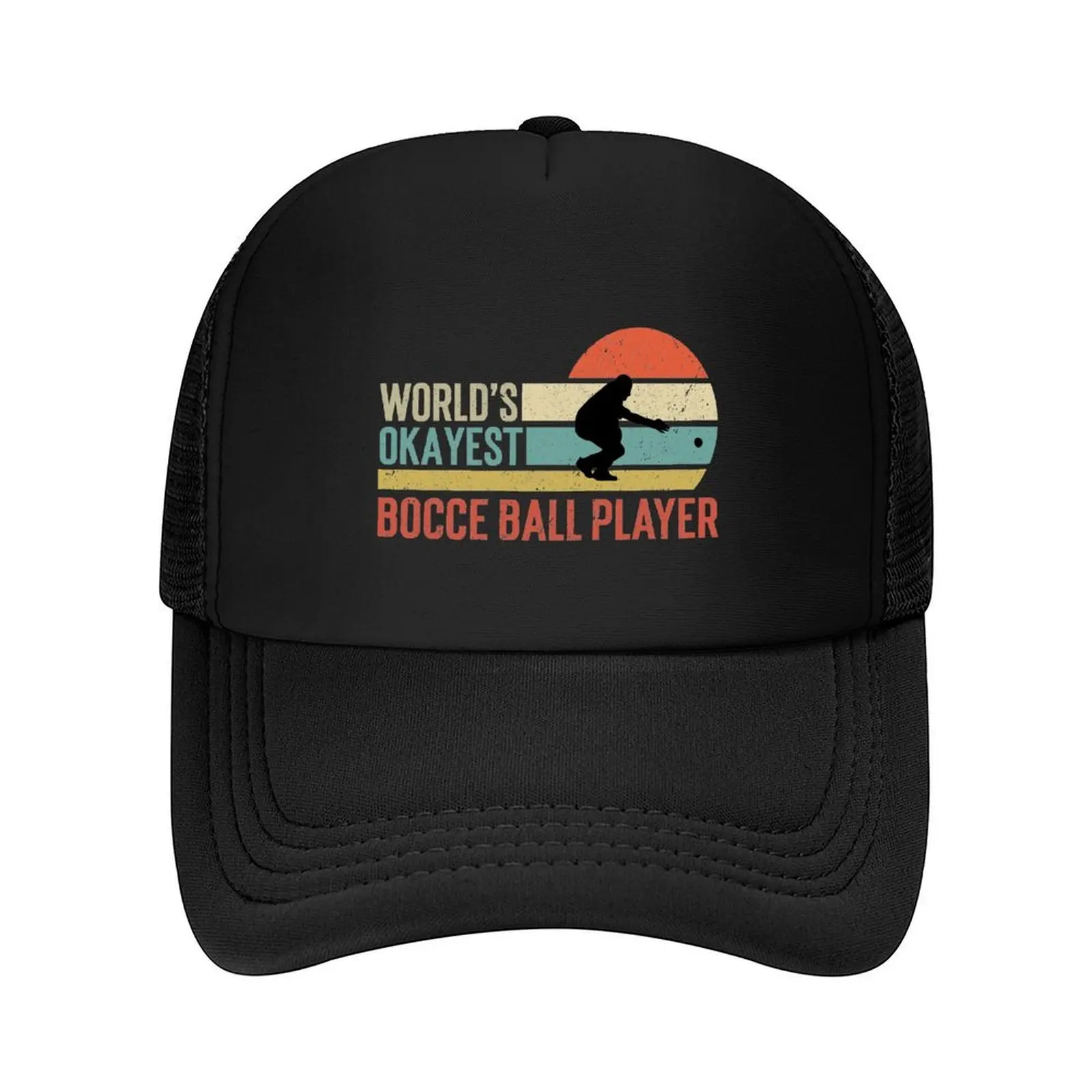 

World's Okayest Bocce Ball Player, Bocce Ball Gift Baseball Cap fashionable hiking hat summer hat New Hat Women Hats Men's