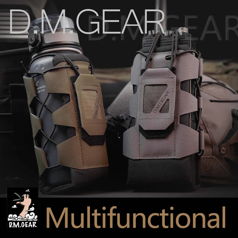 DMGear Bolsa táctica MOLLE – Funda radio y agua - imagen 3