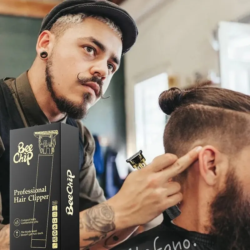 Rechargeable Clipper Haircut Razor for Men Shaver Adult Electric Home USB Charging Barber Shop Vintage Clipper Black Buddha Head image 2