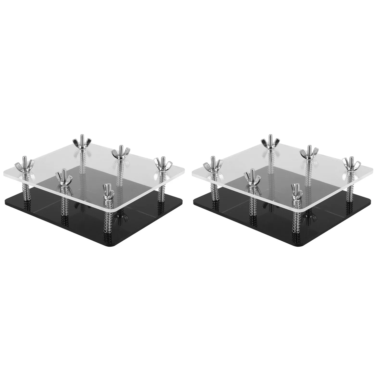 2 PCS Card Case Display Flat Storage Collectors Tool Sports Fixer Alignment Device