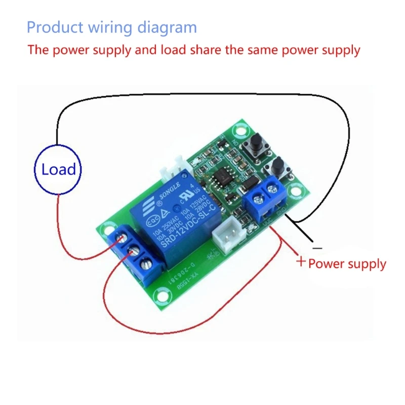 M2EC Dual-button Relay Module 12V On Off Switch Module Board Stable RS-trigger Circuit Board Self-locking Module Reliable